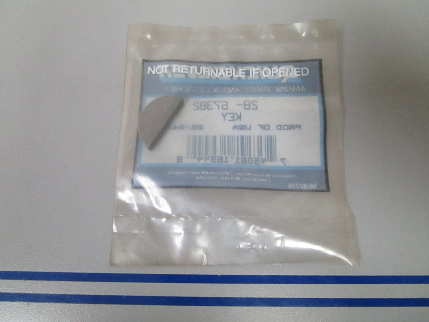 NEW OEM 28-67382 Mercury Quicksilver Key 0810