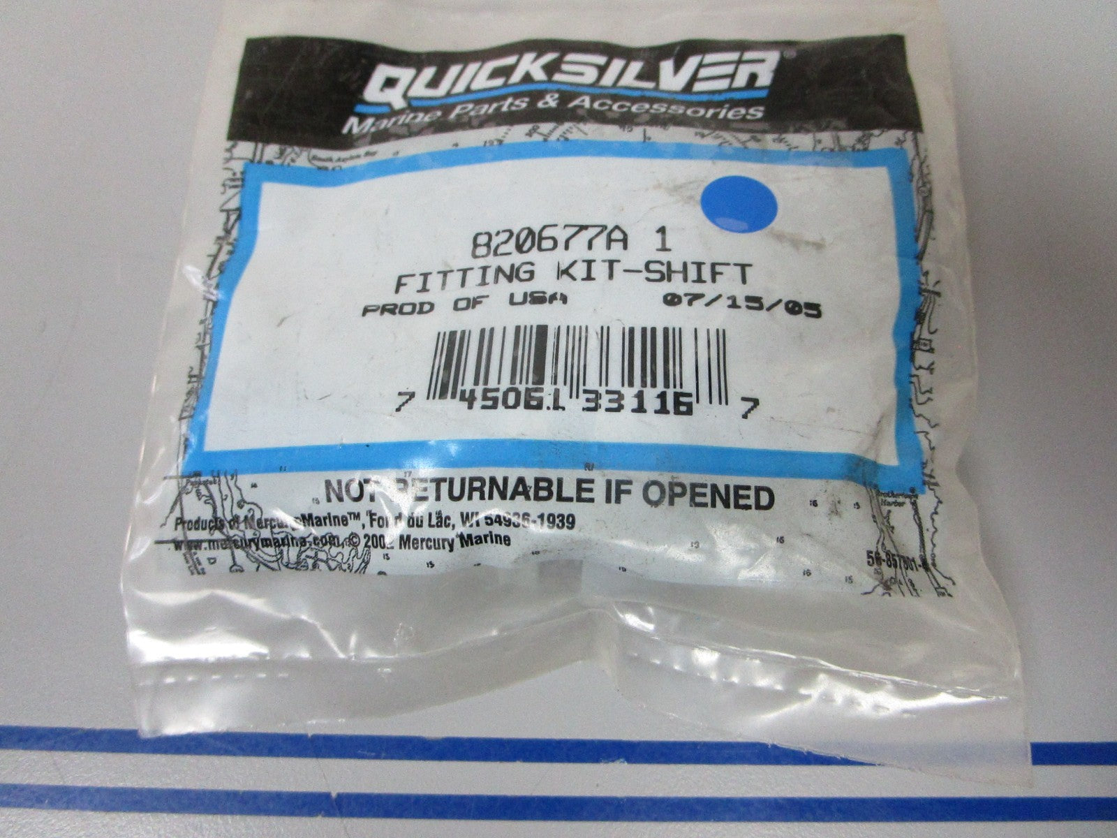 *NEW OEM* 0720 Mercury Quicksilver Shift Fitting Kit 820677A1