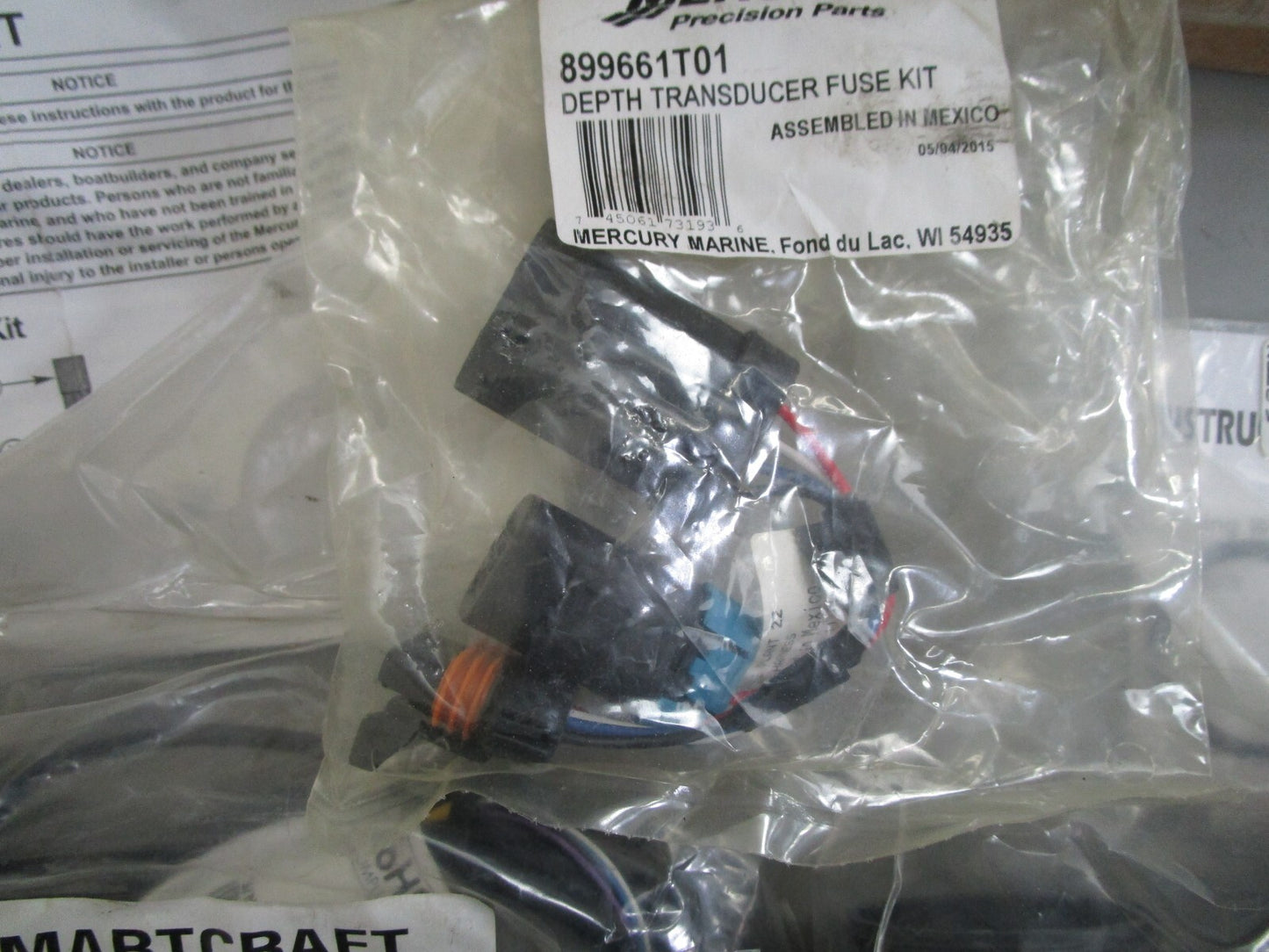 *NEW OEM* 0820 Mercury Quicksilver 19' Thru Hull Depth/Temp Sensor 79-8M0075630