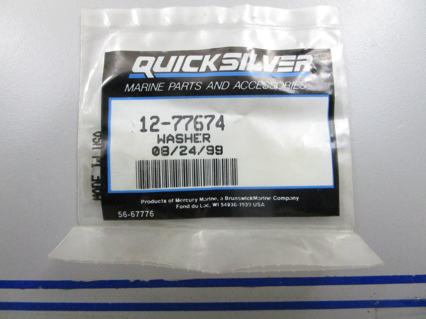 *NEW OEM* 0810 Mercury Quicksilver Washer 12-77674