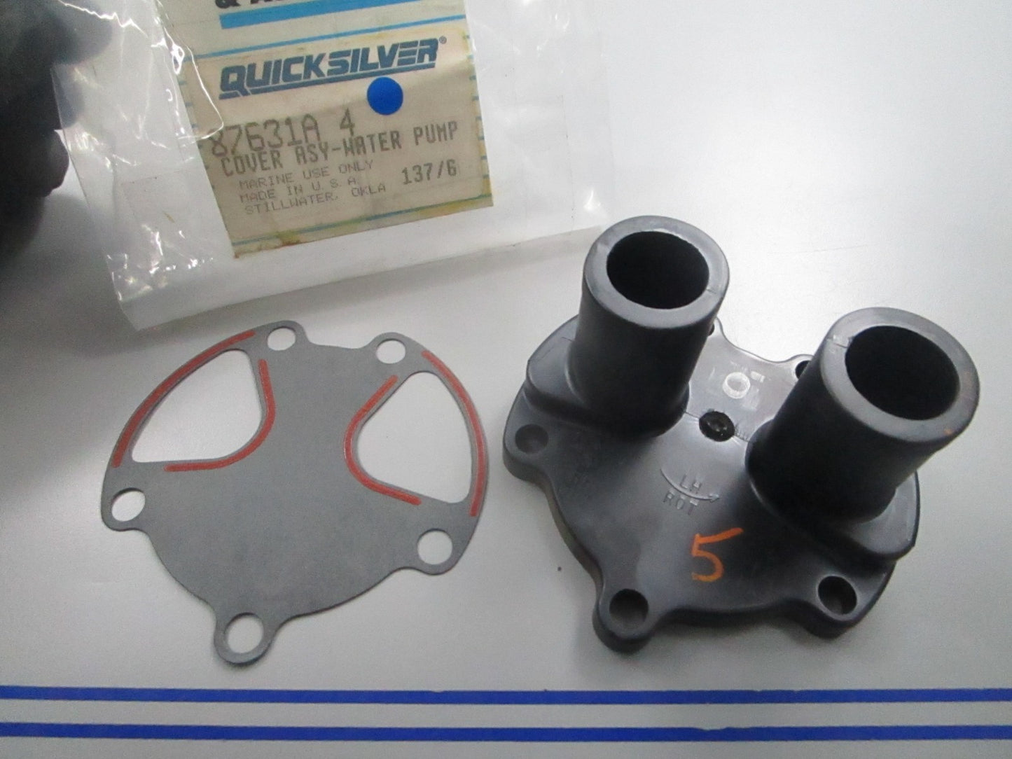 *NEW OEM* 0810 Mercury Quicksilver Water Pump Cover Assembly 87631A 4