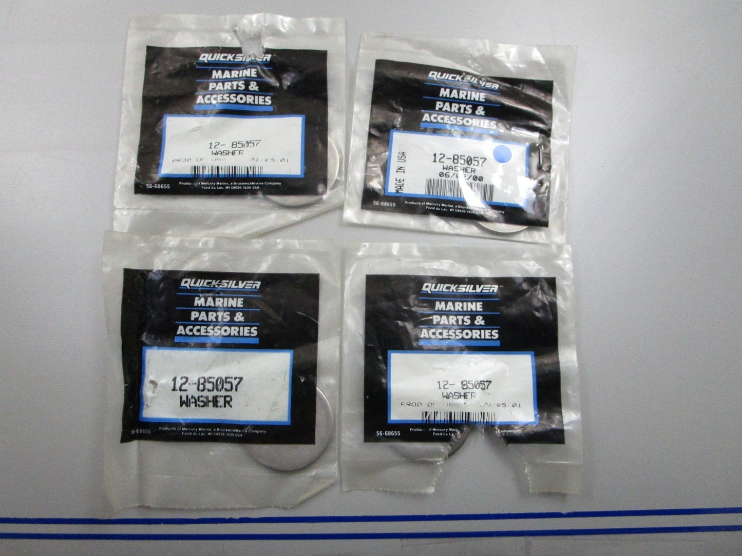 *NEW OEM* (LOT OF 4) 0810 Mercury Quicksilver Washer 12-85057