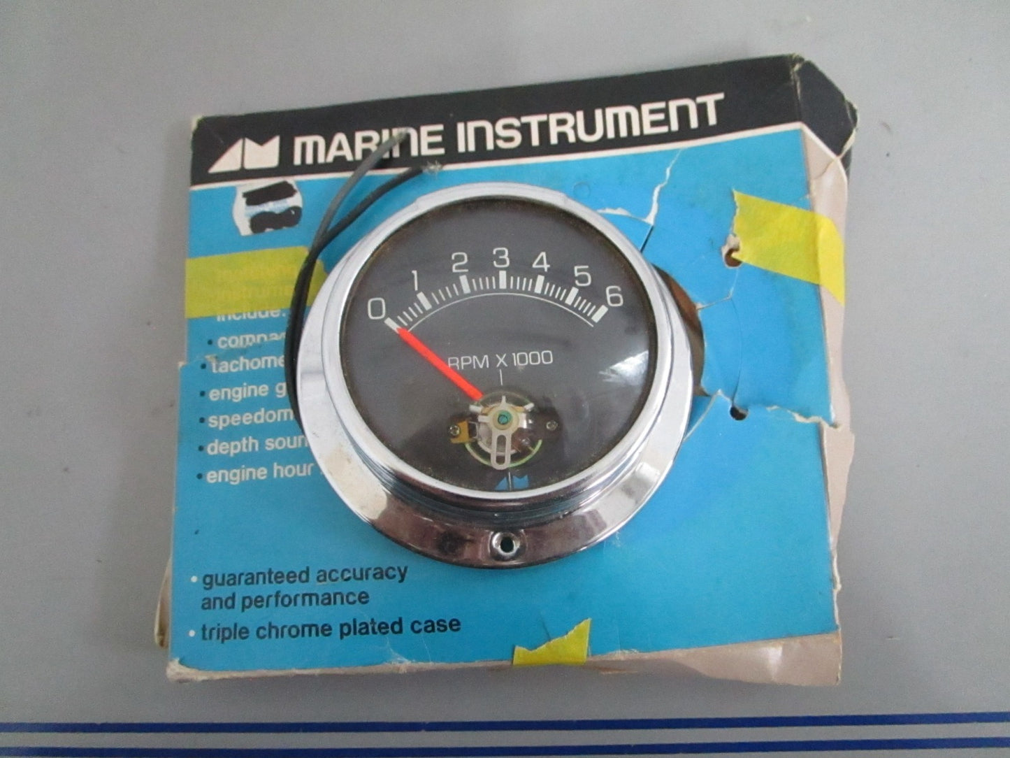 NEW OEM Model 635 Aqua Meter 6000RPM Tachometer 0820