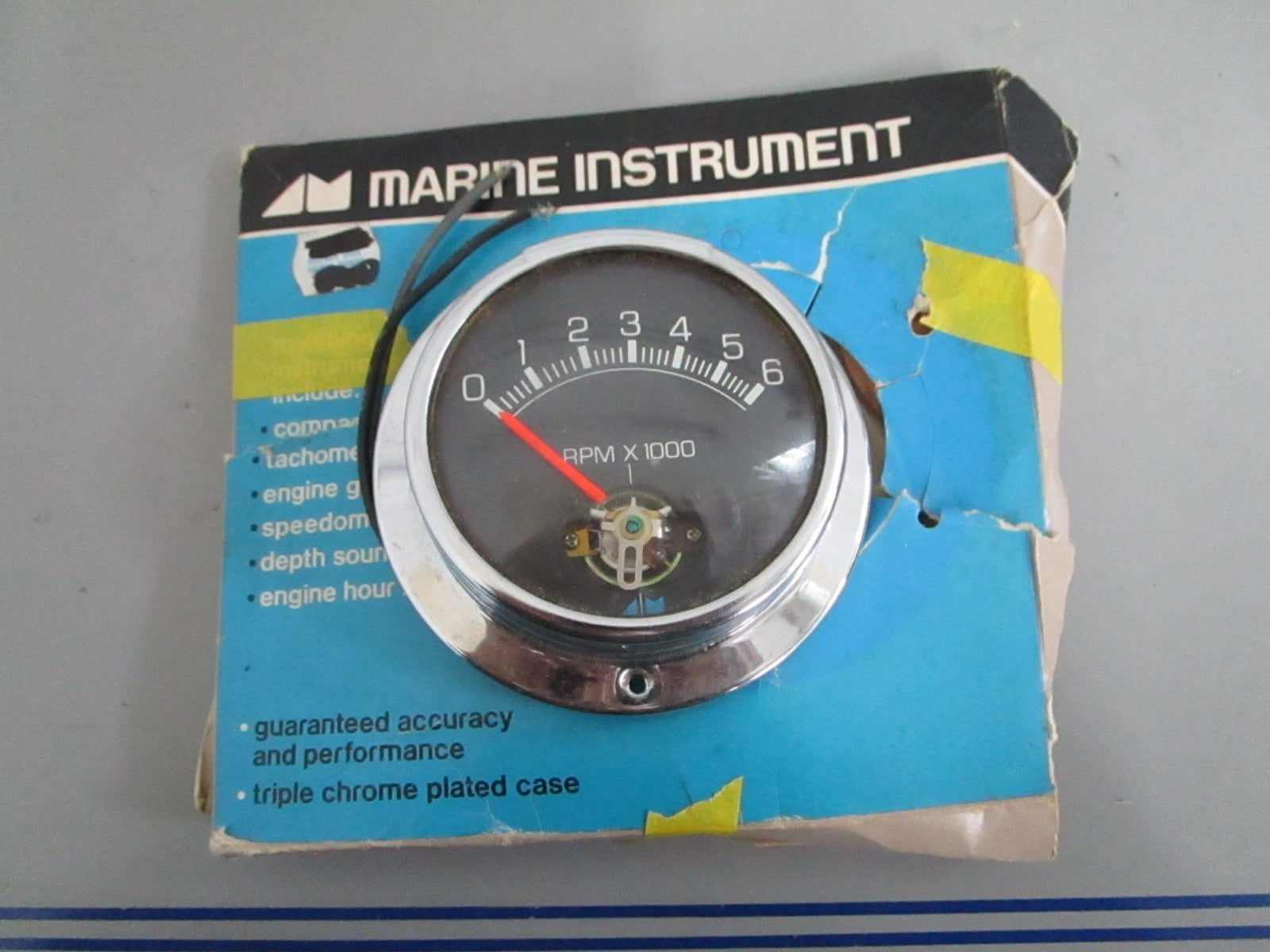 NEW OEM Model 635 Aqua Meter 6000RPM Tachometer 0820