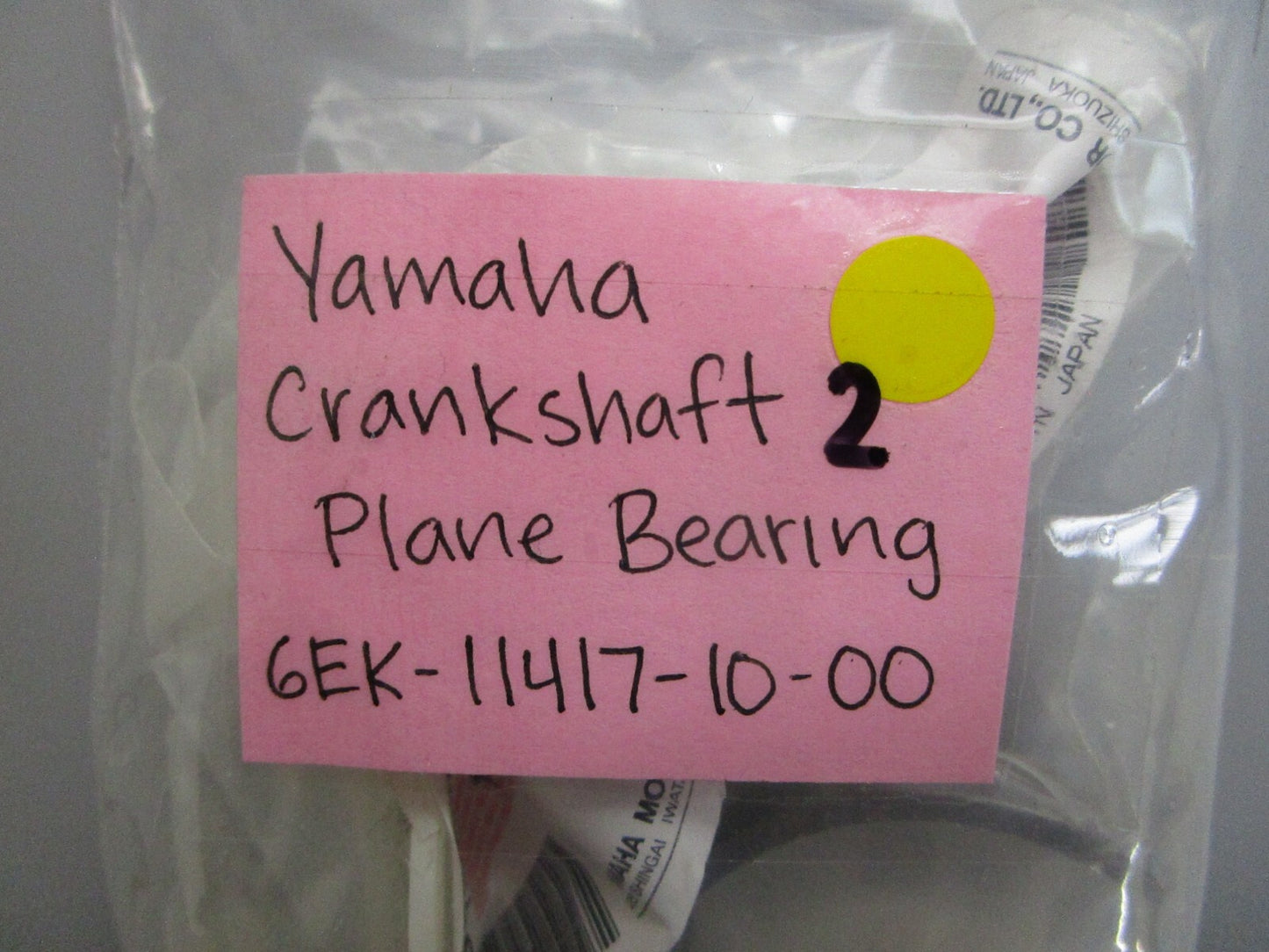 *NEW OEM* 0810 Yamaha Crankshaft 2 Plane Bearing 6EK-11417-10-00