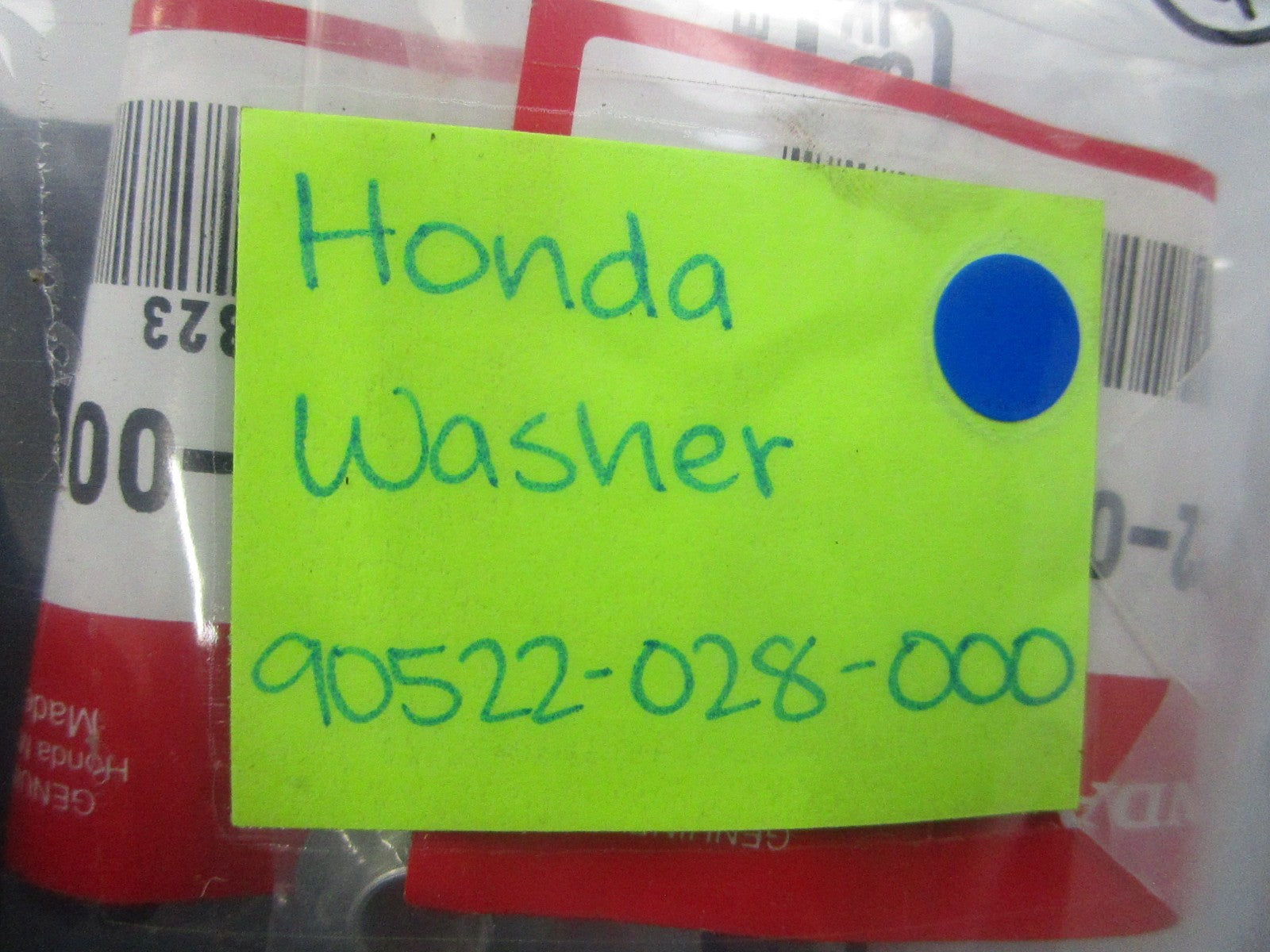 NEW OEM 90522-028-000 Honda Washer 0810