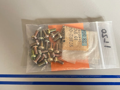 *NEW OEM* (LOT OF 20) 0810 Yamaha Screw 97802-04008