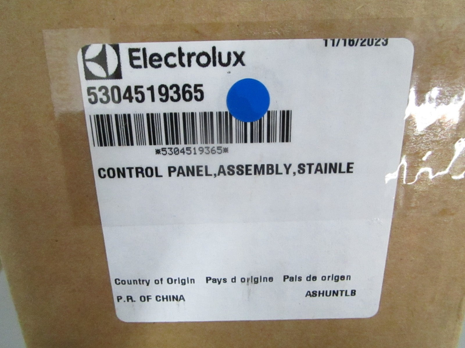 *NEW OEM* 0820 Electrolux Microwave Control Panel Assy 5304519365
