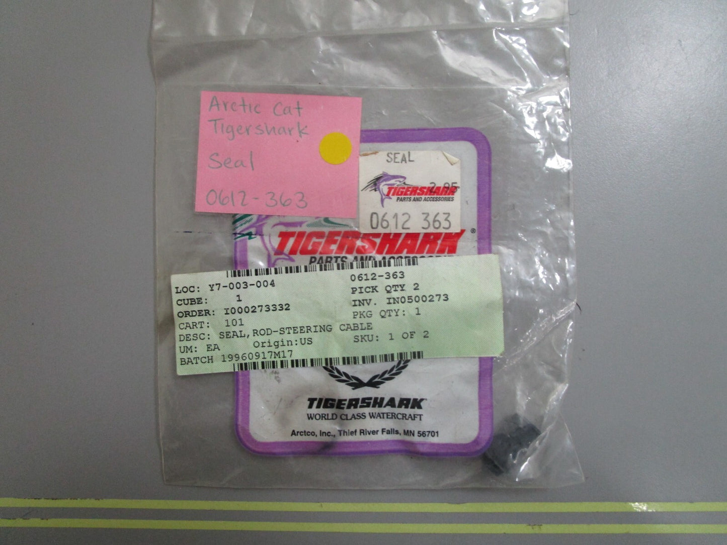 *NEW OEM* 0810 Arctic Cat Tigershark Seal 0612-363