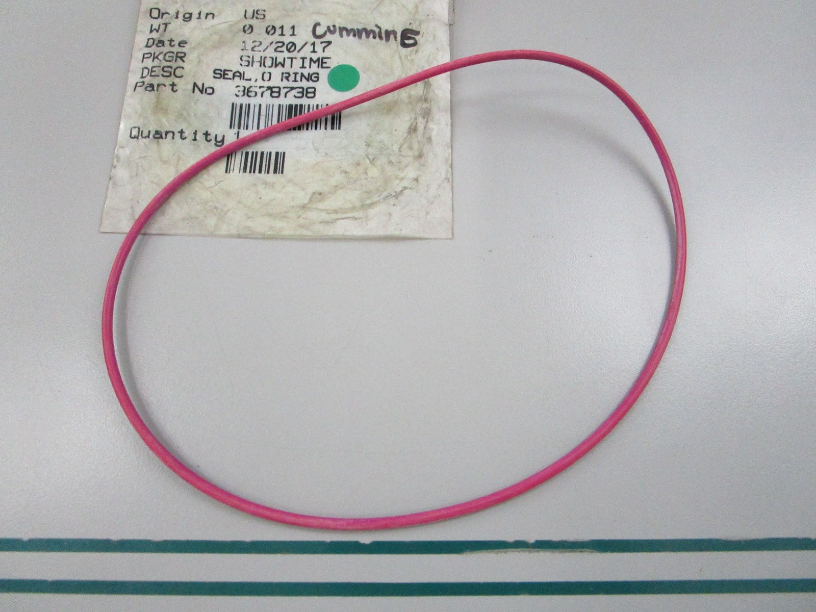 NEW OEM 3678738 Cummins O-Ring Seal 0810