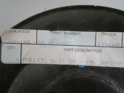 *NEW OEM* 0820 Scag Double Groove Pulley 483287