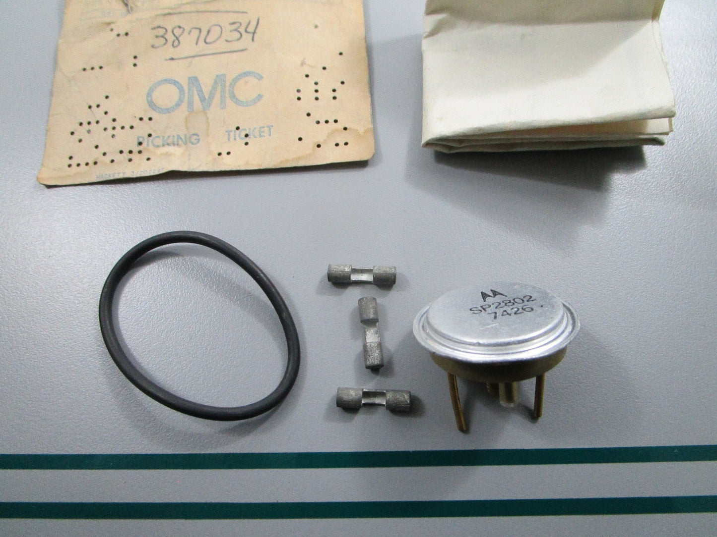 NEW OEM 387034 0387034 OMC Johnson Evinrude Transistor & O-Ring 0810