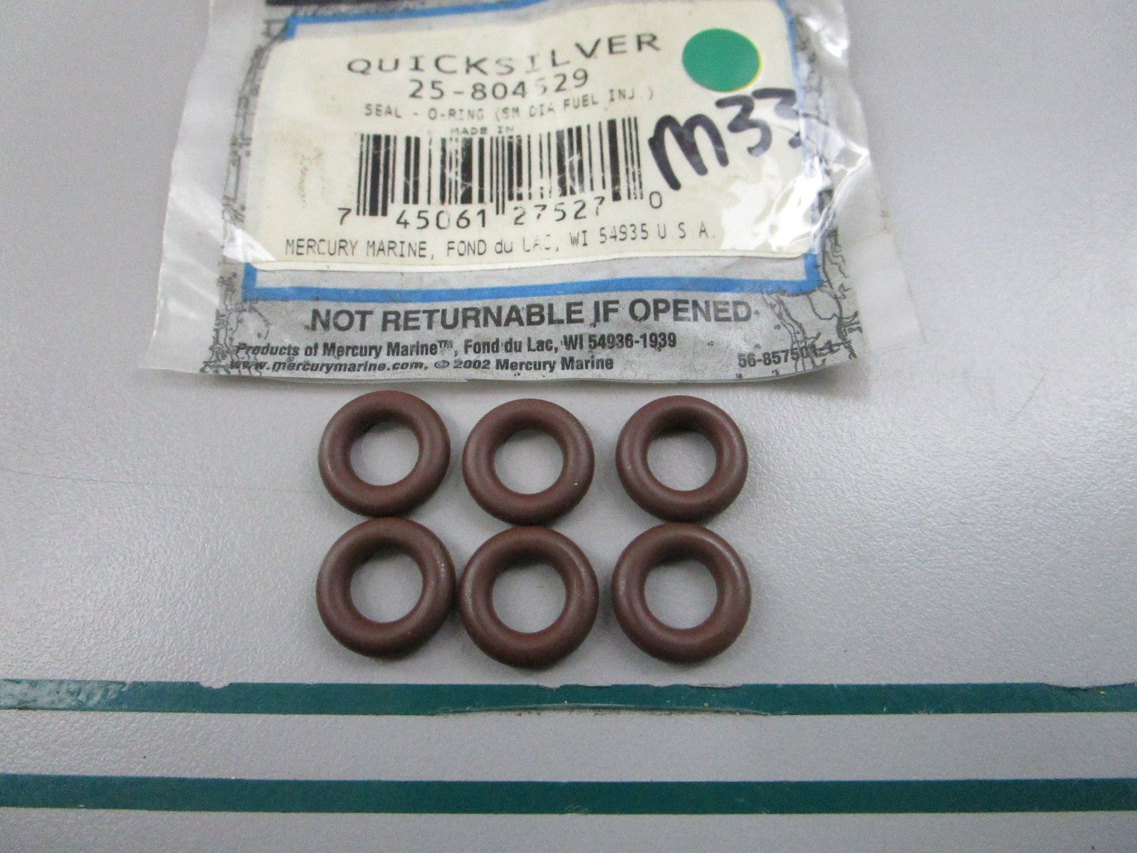 NEW OEM (LOT OF 6) 25-804529 Mercury Quicksilver O-Ring 0810