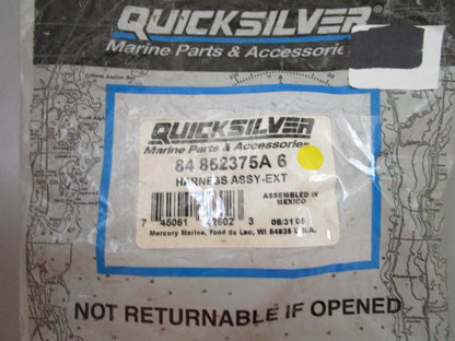 *NEW OEM* 0810 Mercury Quicksilver Extension Harness Assembly 84-852375A6
