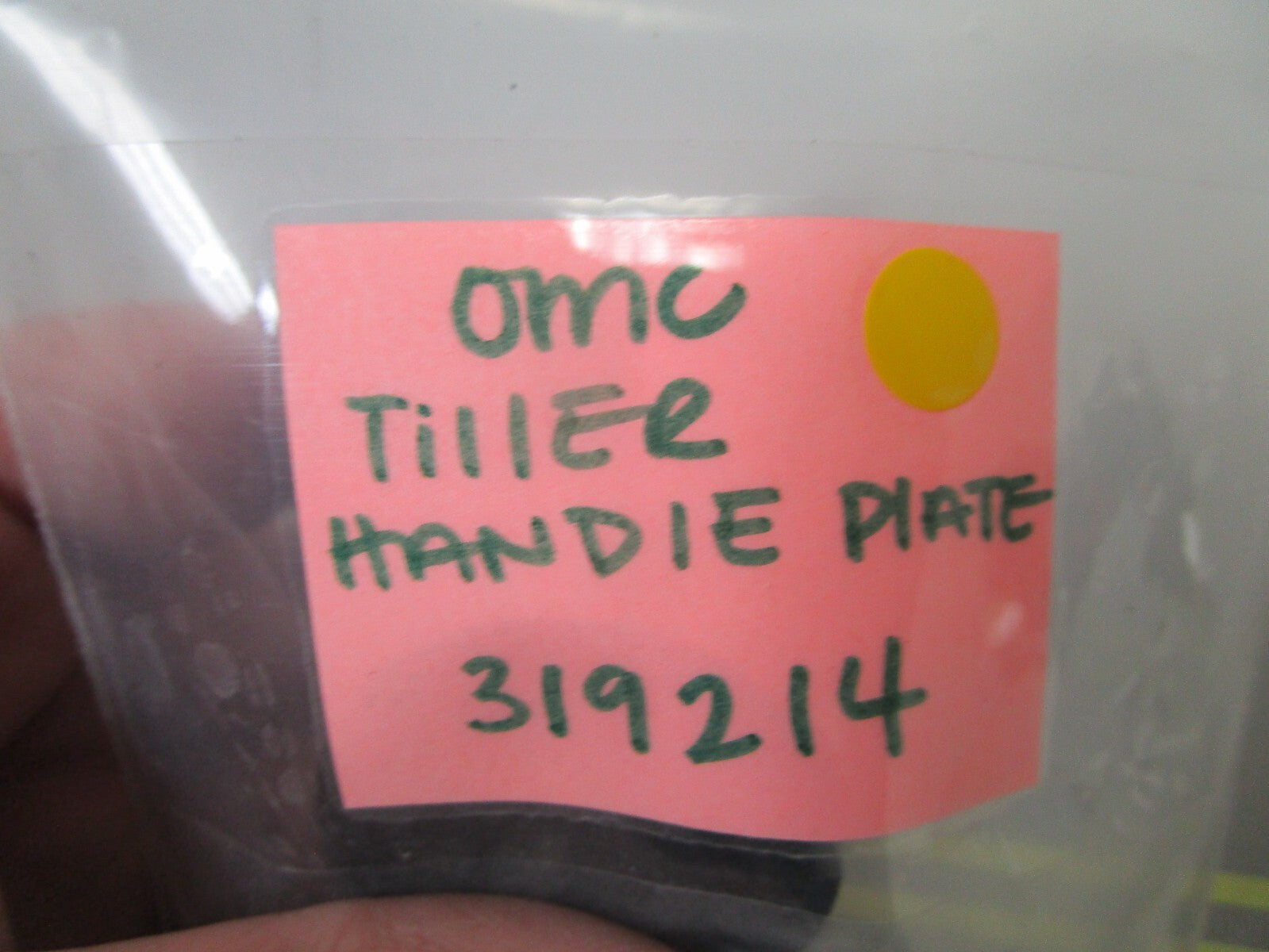 *NEW OEM* 0810 OMC Johnson Evinrude Tiller Handle Plate 319214 0319214