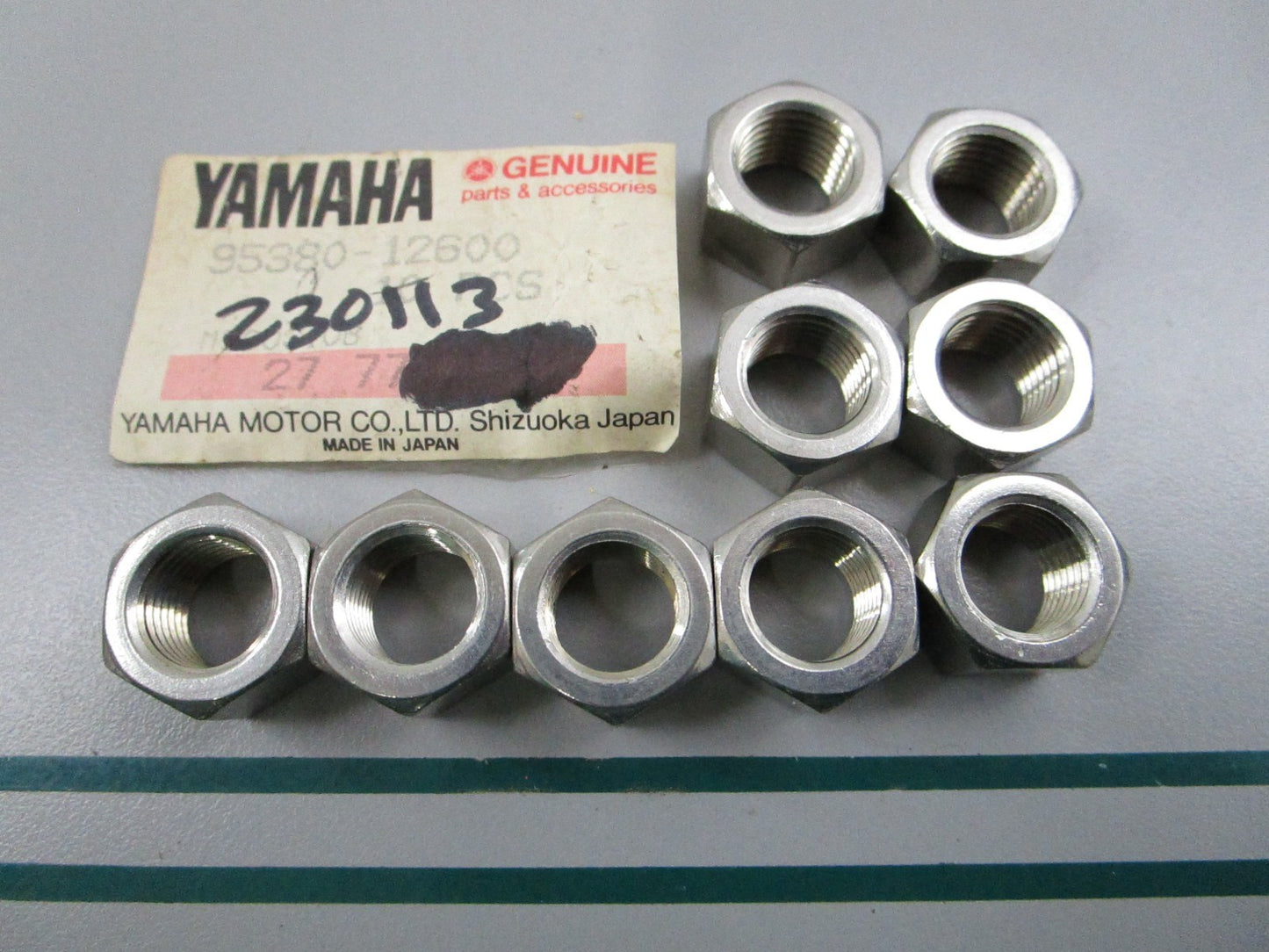 NEW OEM (LOT OF 9) 95380-12600-00 Yamaha Nut 0810