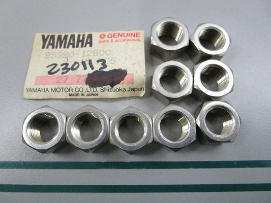 NEW OEM (LOT OF 9) 95380-12600-00 Yamaha Nut 0810