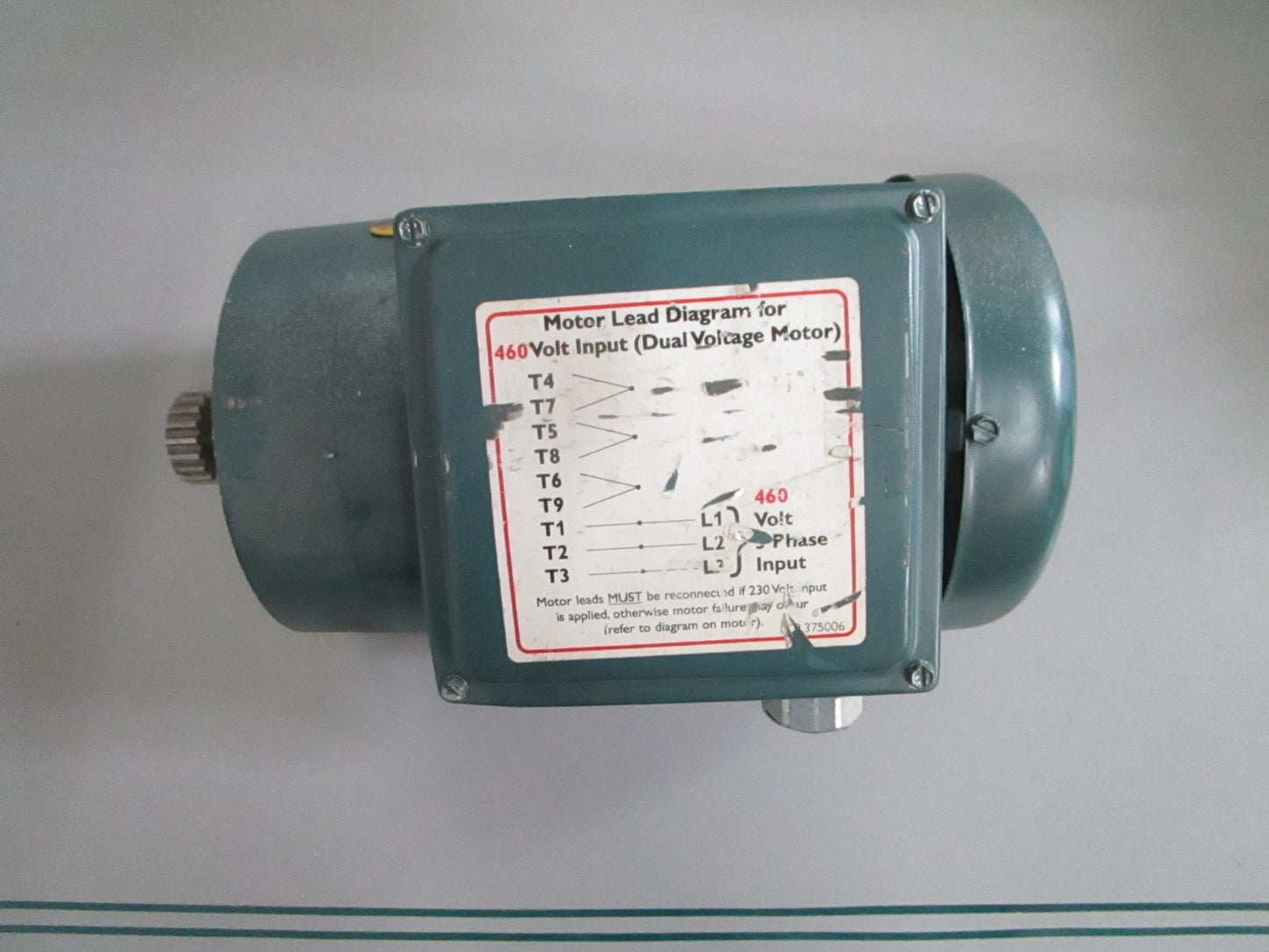 Baldor Super-E VEUHM3546 1HP 1760RPM 3PH 460V TEFC 56C Motor NOS NEW OEM 0820