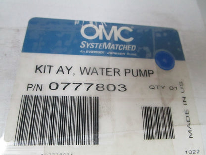 NEW OEM 777803 0777803 OMC Johnson Evinrude Water Pump Kit Assembly 0720