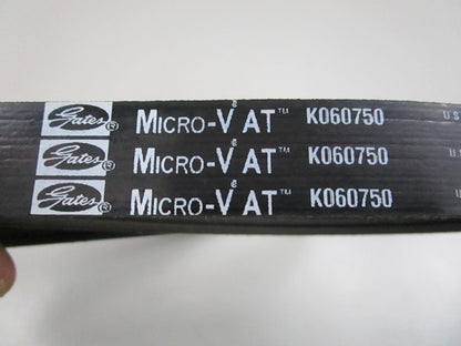 Gates K060750 Micro-V Serpentine Belt 6-Rib 75.08in NEW 0810