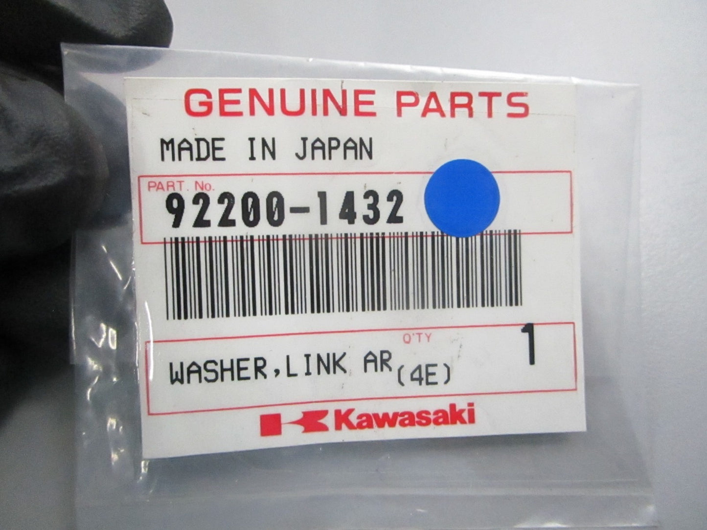 NEW OEM 92200-1432 Kawasaki Link Arm Washer 0810