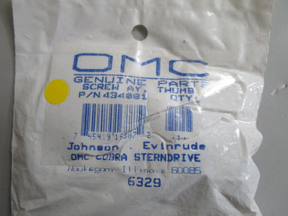 *NEW OEM* 0810 OMC Johnson Evinrude Thumb Screw Assembly 434081 0434081