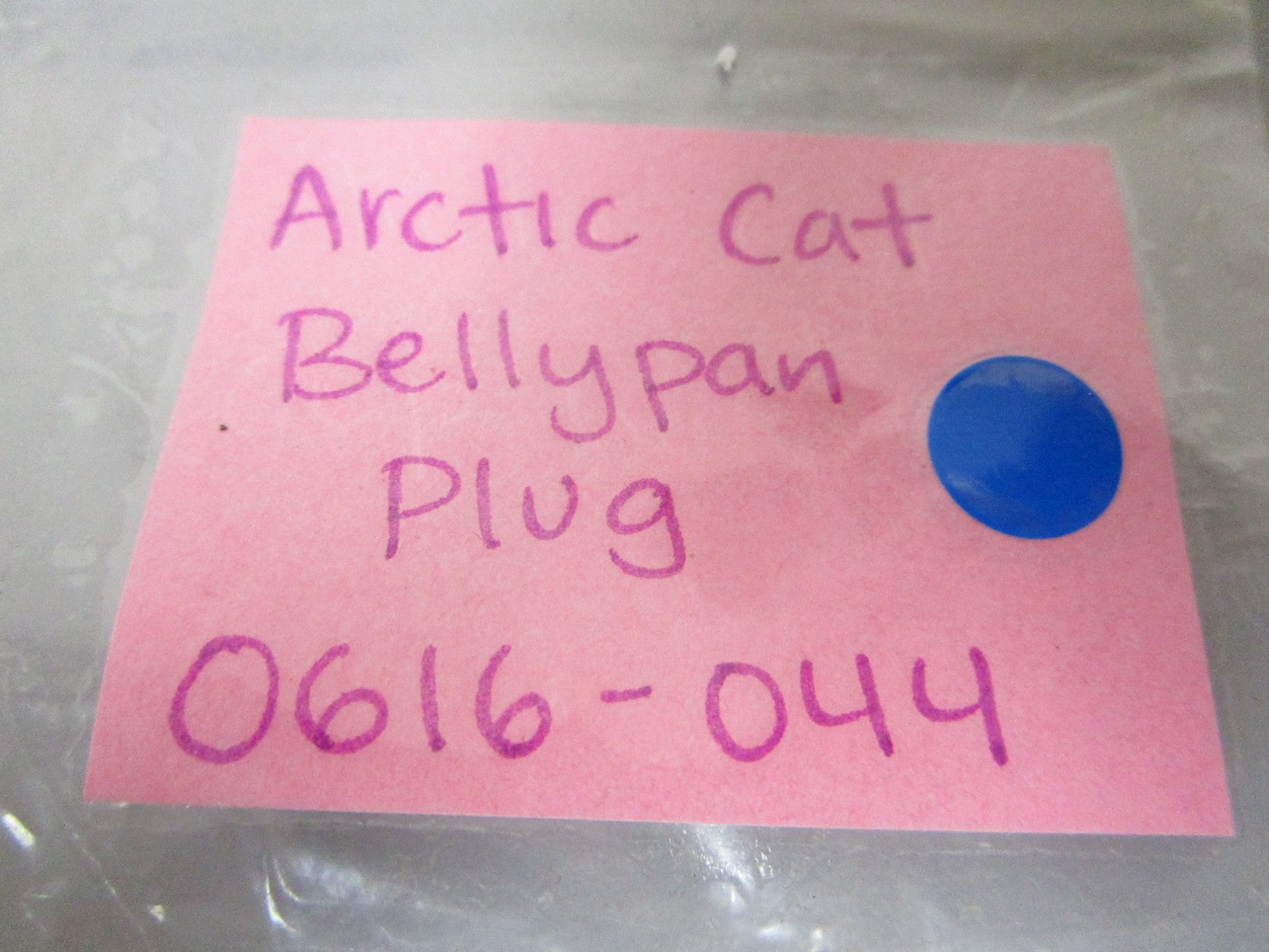 *NEW OEM* 0810 Arctic Cat Bellypan Plug 0616-044
