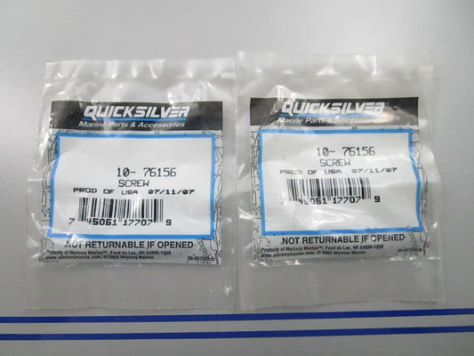 *NEW OEM* (LOT OF 2) 0810 Mercury Quicksilver Screw 10-76156