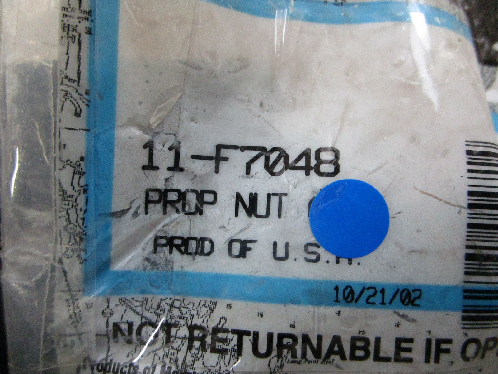 *NEW OEM* 0810 Mercury Quicksilver Prop Nut 11-F7048