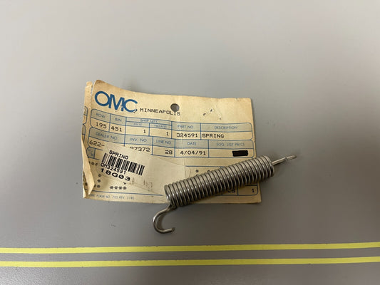 *NEW OEM* 0810 OMC Johnson Evinrude Spring 324591 0324591