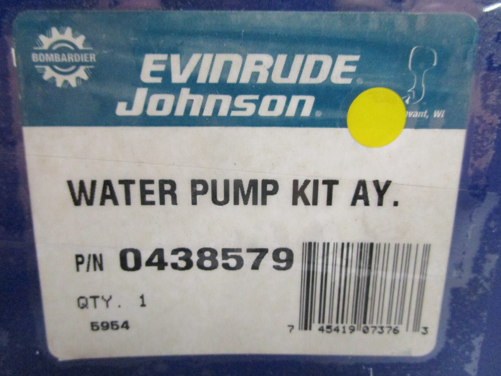 *NEW OEM* 0820 OMC Johnson Evinrude Water Pump Kit Ay 438579 0438579