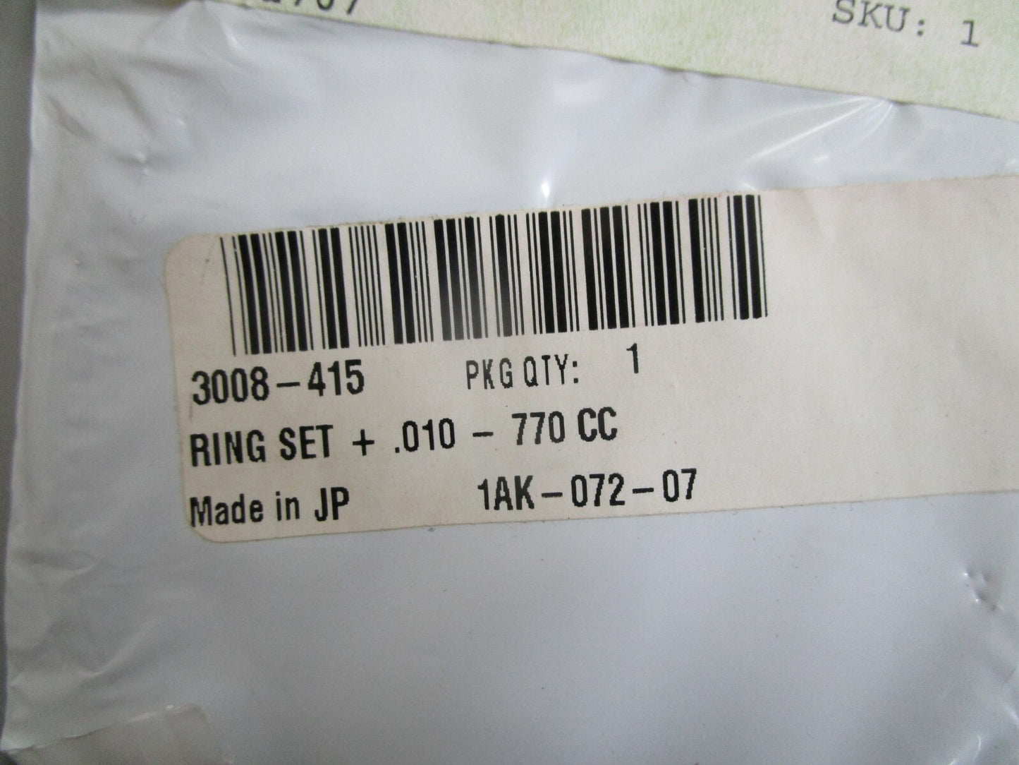 *NEW OEM* 0820 Arctic Cat Tigershark Ring Set 3008-415