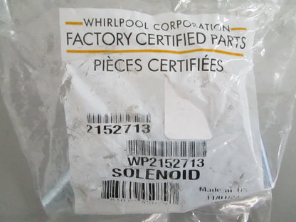 *NEW OEM* 0820 Whirlpool Solenoid WP2152713