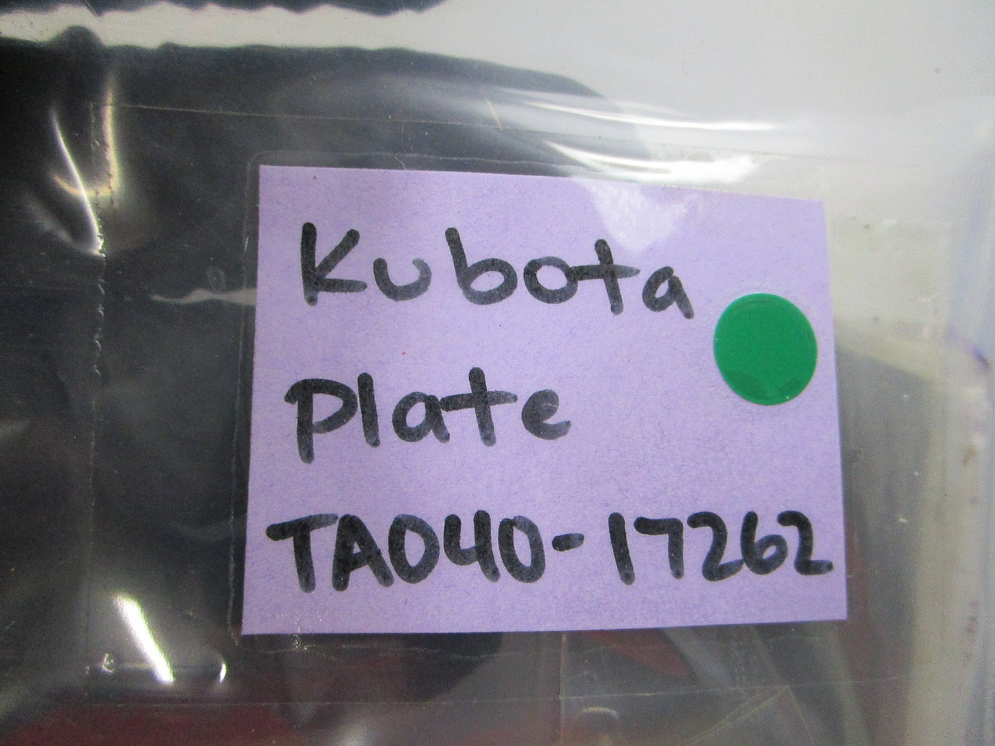 NEW OEM TA040-17262 Kubota Plate 0810