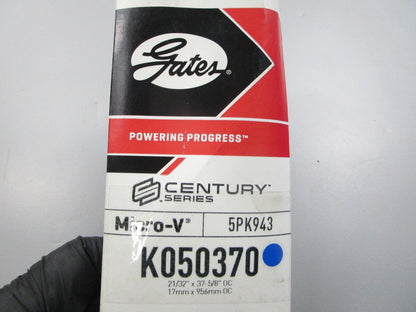 NEW K050370 Gates Micro-V Serpentine Belt 0810