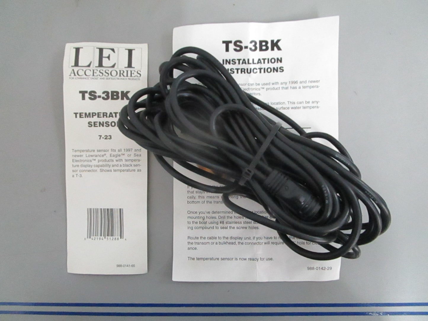 *NEW OEM* 0820 Lowrance Temperature Sensor TS-3BK