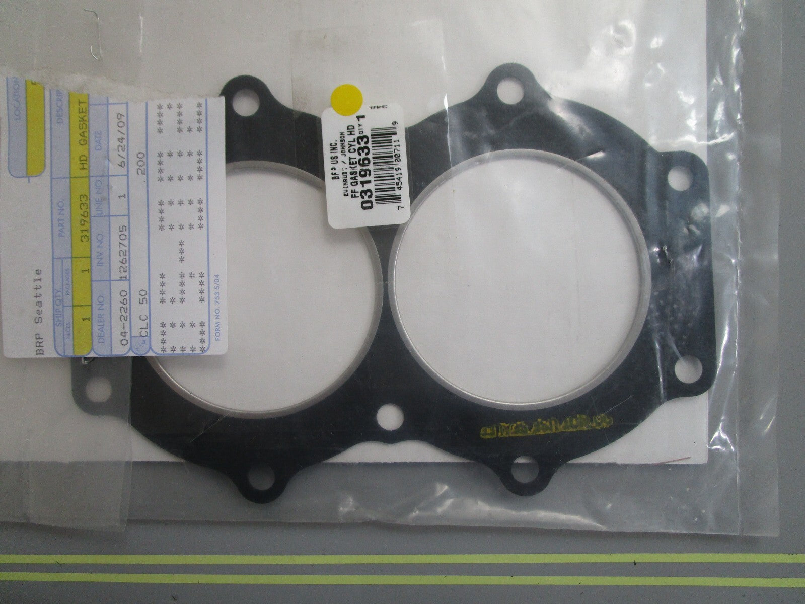 *NEW OEM* 0820 OMC Johnson Evinrude Gasket 319633 0319633