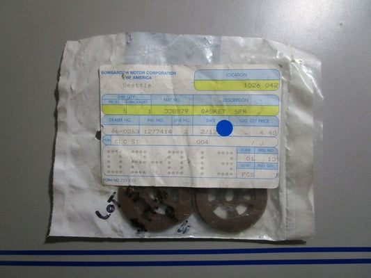 *NEW OEM* (LOT OF 5) 0770 OMC Johnson Evinrude Gasket 338879 0338879