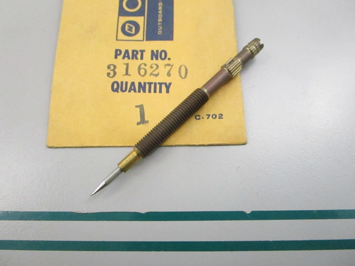 NEW OEM 316270 0316270 OMC Johnson Evinrude Needle Valve 0810