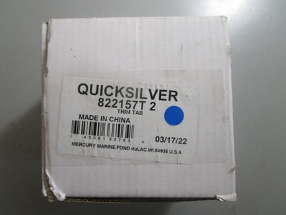 *NEW OEM* 0810 Mercury Quicksilver Trim Tab 822157T 2