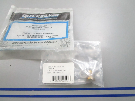 NEW OEM Mercury Quicksilver 802118 Needle & Seat 0810