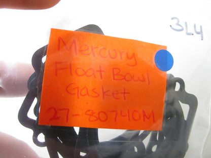 NEW OEM (LOT OF 4) 27-80740M Mercury Quicksilver Float Bowl Gasket 0810