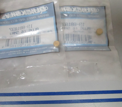 *NEW OEM* (LOT OF 2) 0720 Mercury Quicksilver 6.5mm Plug 19-881837