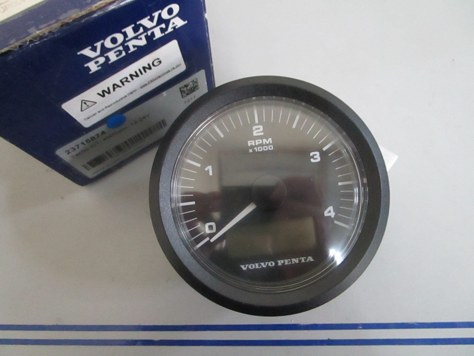 *NEW OEM* 0820 Volvo Penta 4000RPM 12-24V Tacho Kit 23715874