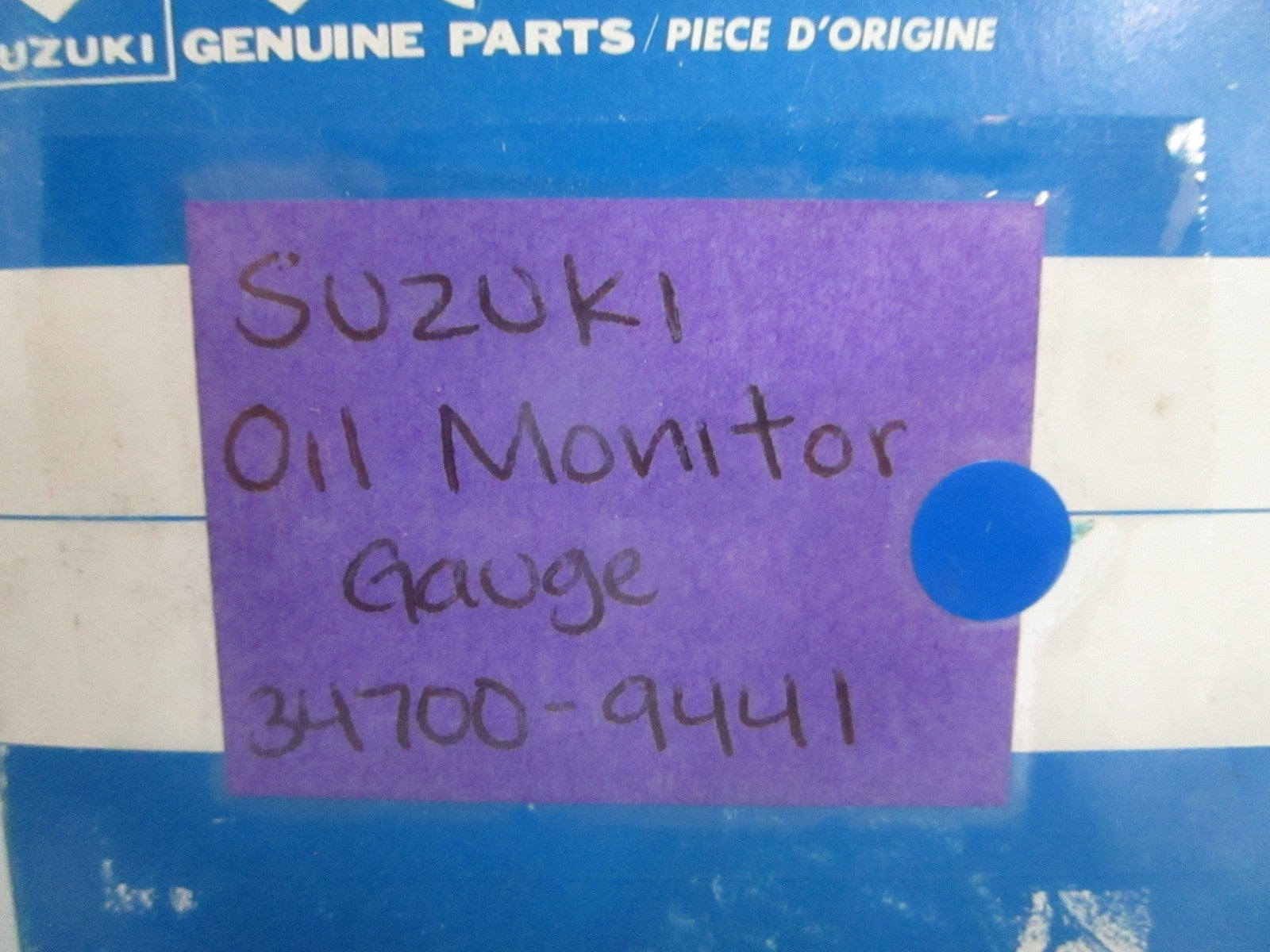 *NEW OEM* 0820 Suzuki Oil Monitor Gauge 34700-94441