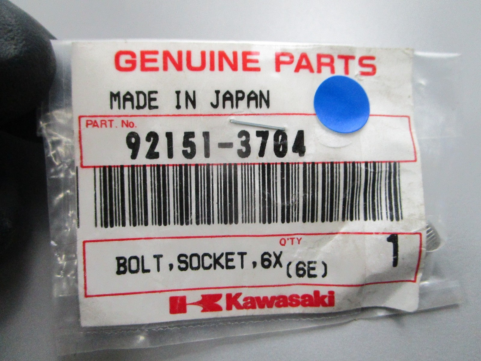 NEW OEM Kawasaki 92151-3704 Socket Bolt 0810
