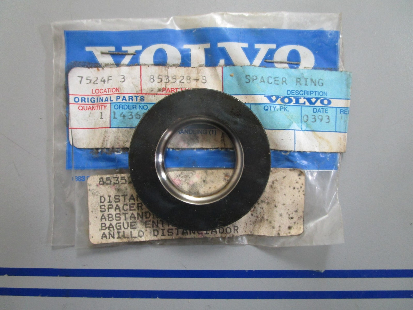 *NEW OEM* 0820 Volvo Penta Spacer Ring 853528