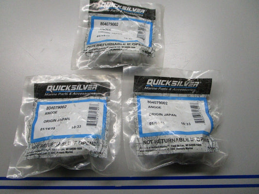 *NEW OEM* (LOT OF 3) 0720 Mercury Quicksilver Anode 804079002