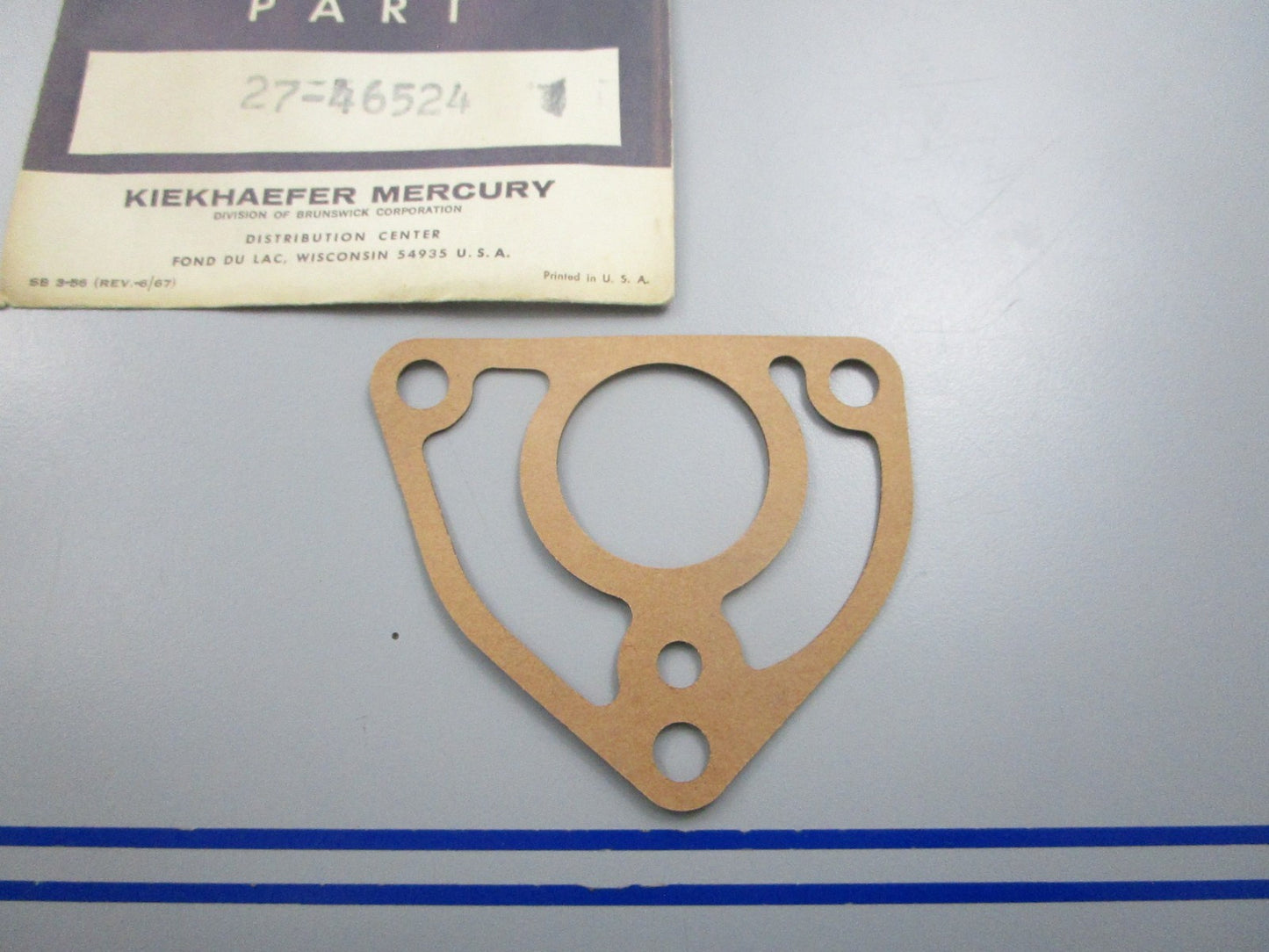 NEW OEM 27-46524 Mercury Quicksilver Gasket 0810