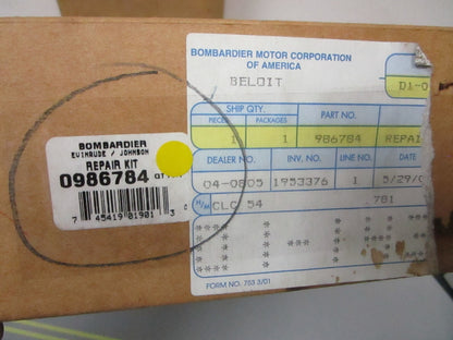 *NEW OEM* 0720 OMC Johnson Evinrude Carburetor Repair Kit 986784 0986784